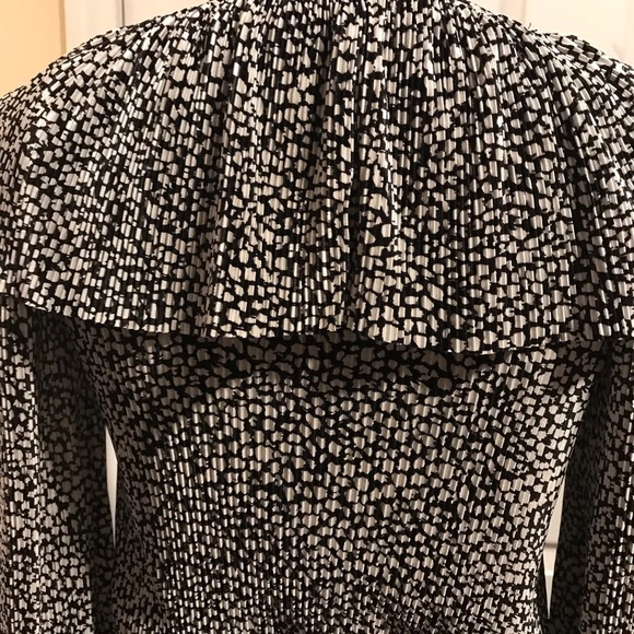 ZARA Polka Dot Ruffled Top EUC - Picture 6 of 10